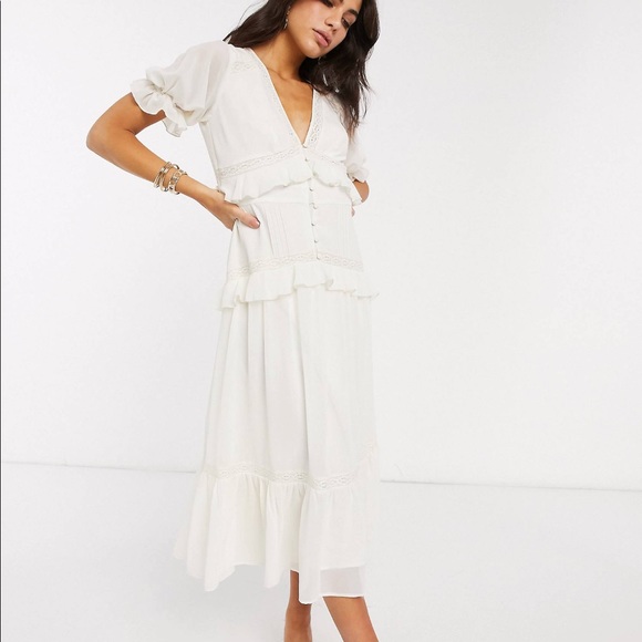 ASOS Dresses & Skirts - Lace detail midi dress